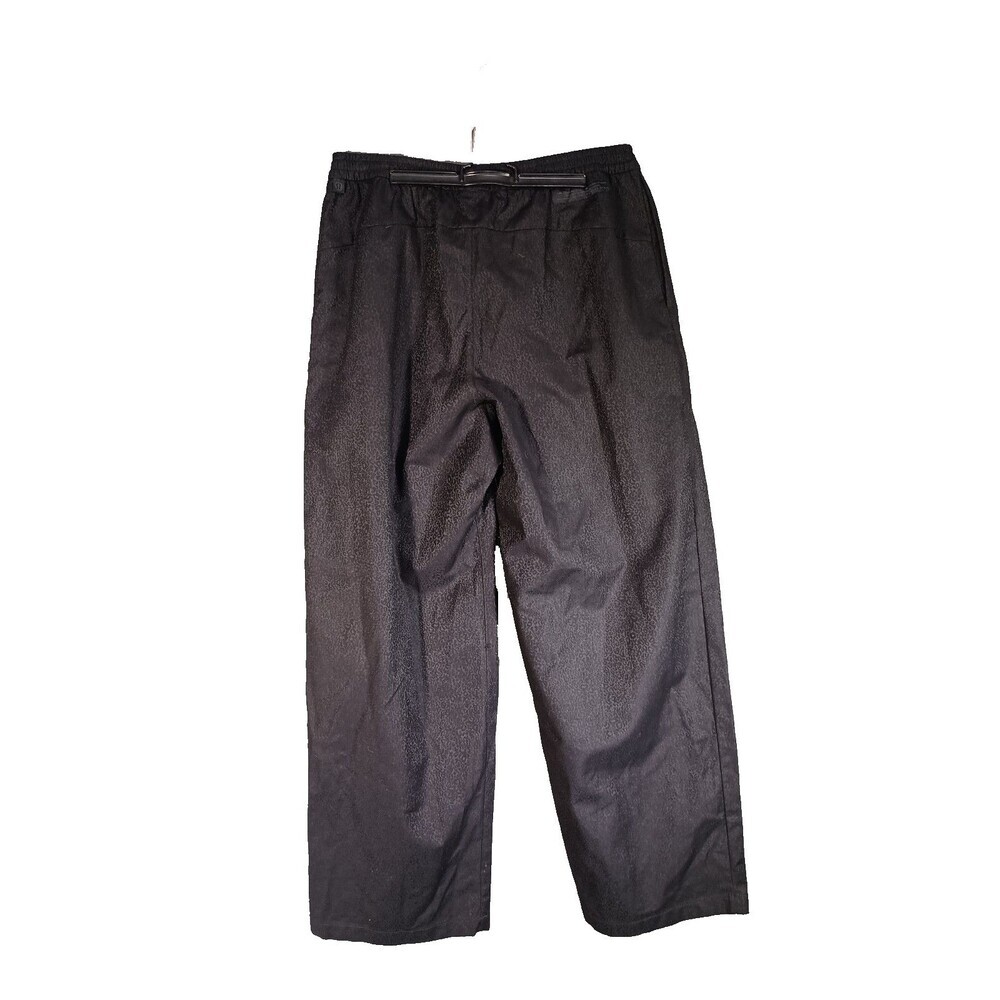 Lululemon Lab Leopard Jacquard Wide-Leg Pant Womens 10 Baggy Relaxed Black